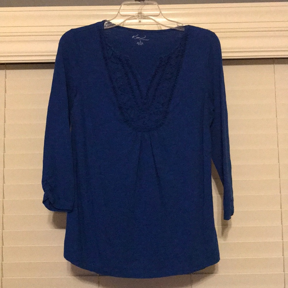 Blue tee